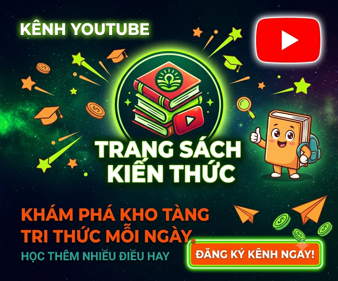Kênh YouTube Trang Sách Kiến Thức - Đăng ký để học thêm nhiều điều hay